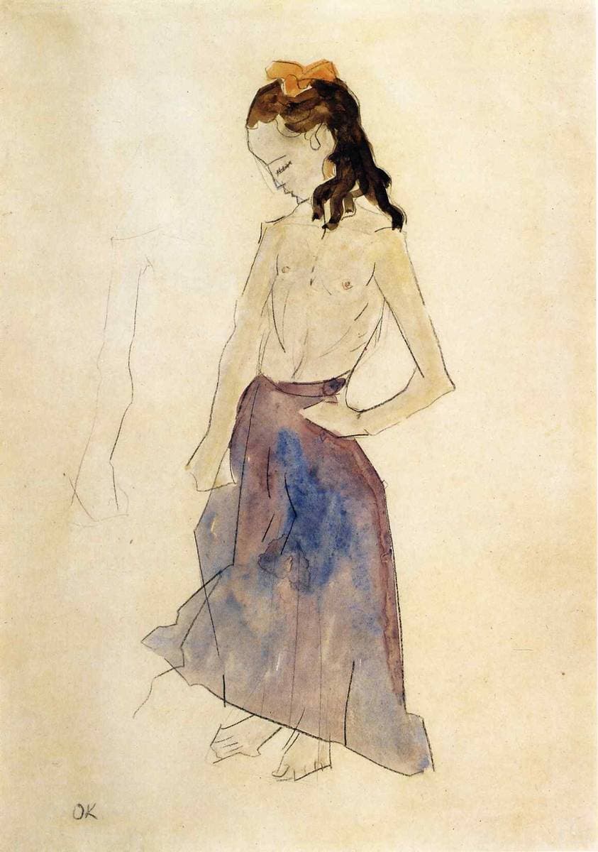 Girl with a Yellow Headband — Oskar Kokoschka