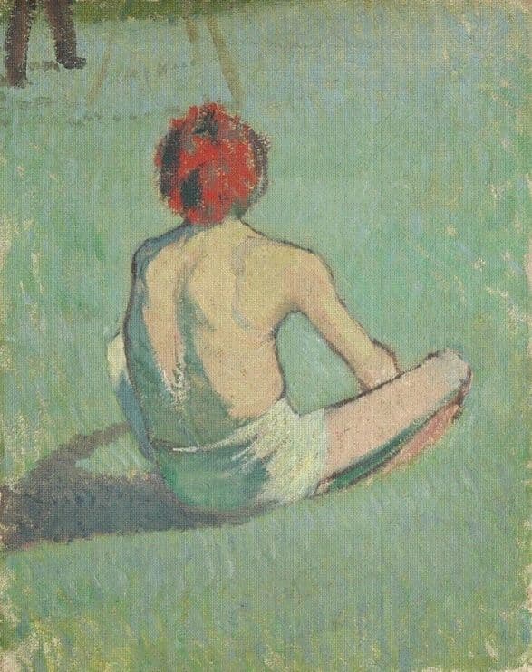 Boy in the grass — Émile Bernard