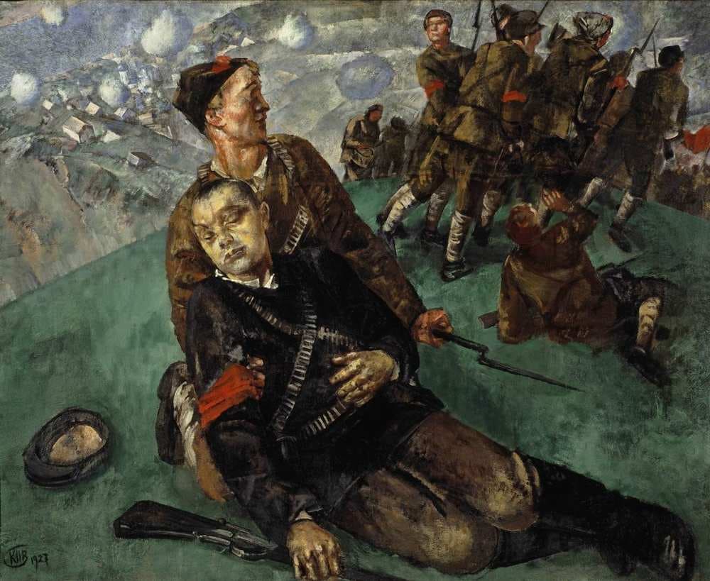 Death of Commissioner — Kuzma Petrov-Vodkin