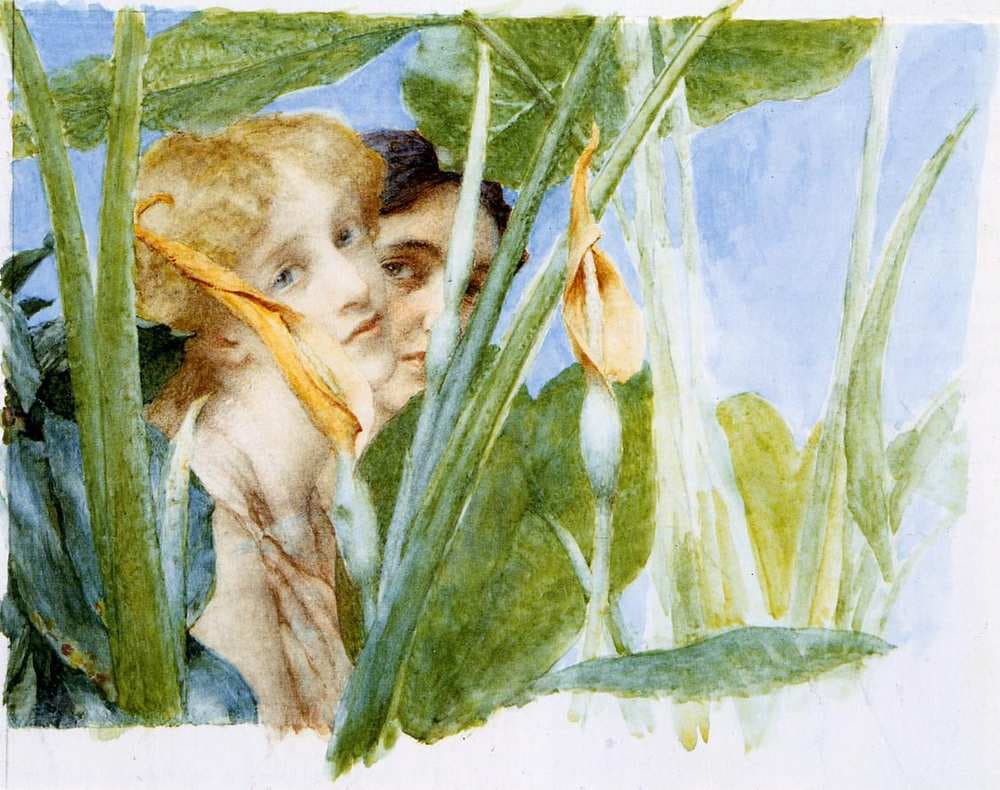 In Beauty s Bloom (unfinished) — Lawrence Alma-Tadema
