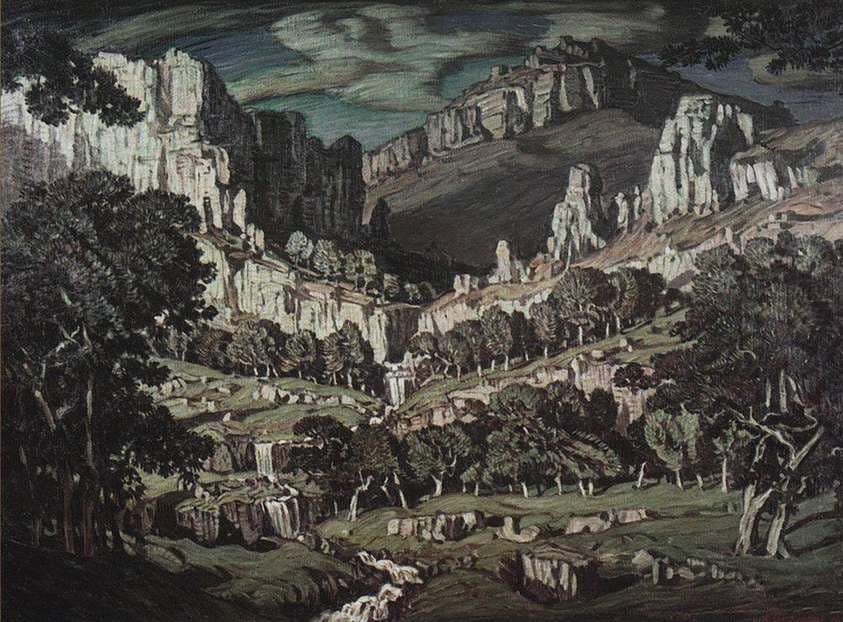 Flow. Fantastic landscape. — Konstantin Bogaevsky