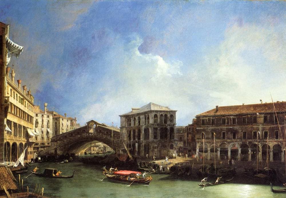 Grand Canel the Rialto Bridge from the North — Canaletto