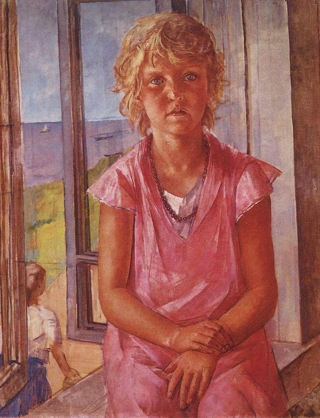 The daughter of a fisherman — Kuzma Petrov-Vodkin