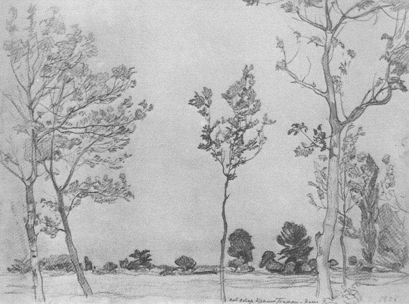 Trees in Baran-Eli — Konstantin Bogaevsky