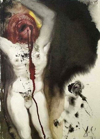 David et Philistaeus (1 Samuel 17:43) — Salvador Dalí