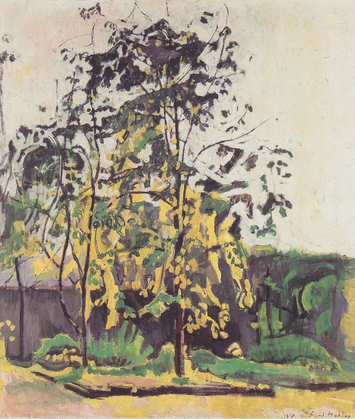 Tree in the workshop garden — Ferdinand Hodler