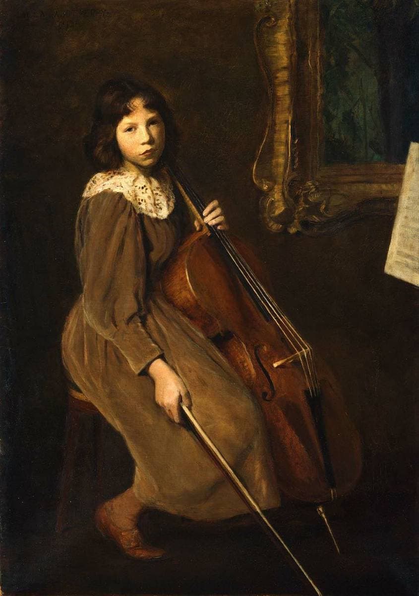 A Young Violoncellist — Lilla Cabot Perry