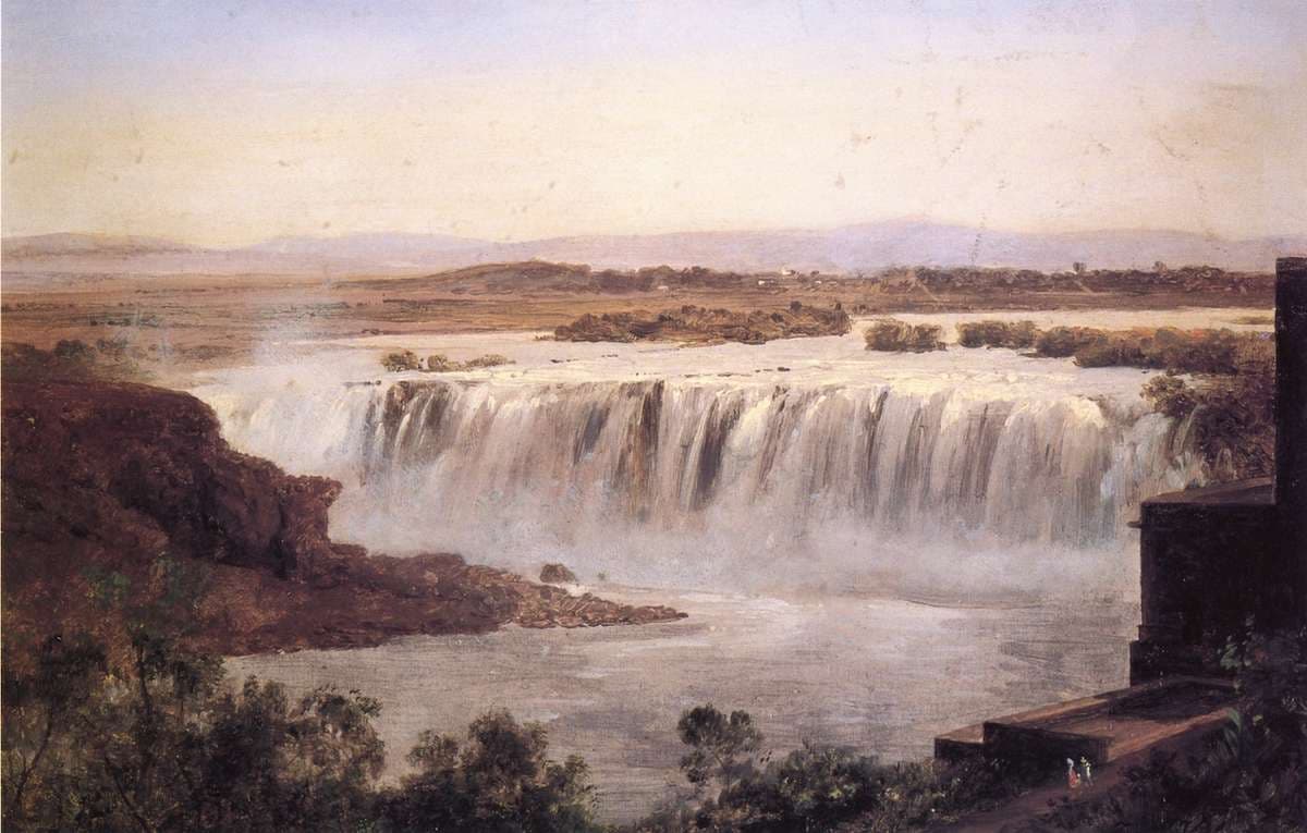 Vista de la cascada de Juanacatlán — Jose Maria Velasco