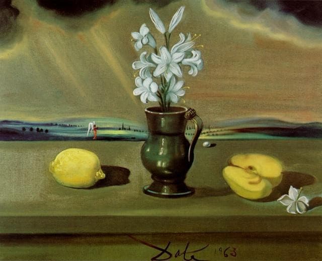 Untitled (Still Life with Lilies) — Salvador Dalí