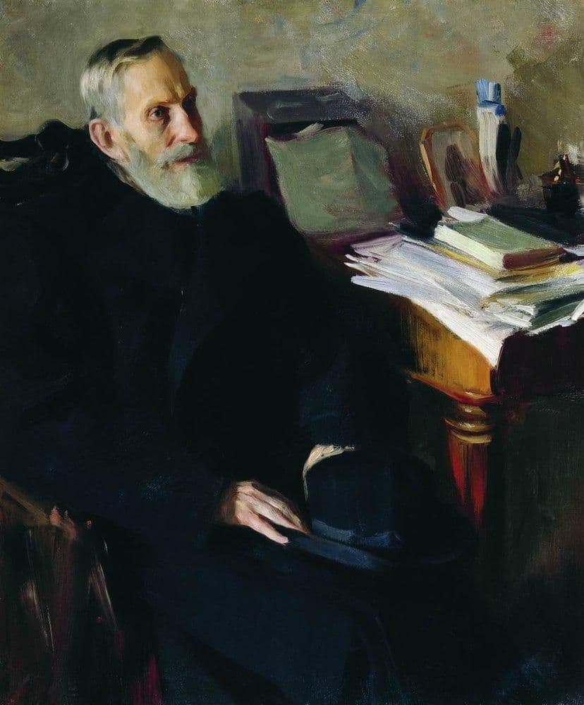 Portrait of Stjepan Nikolsky, uncle of the artist — Boris Kustodiev