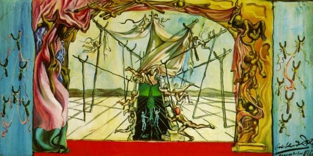 Design for the set of 'Romeo and Juliet' (backdrops and wing flats) — Salvador Dalí