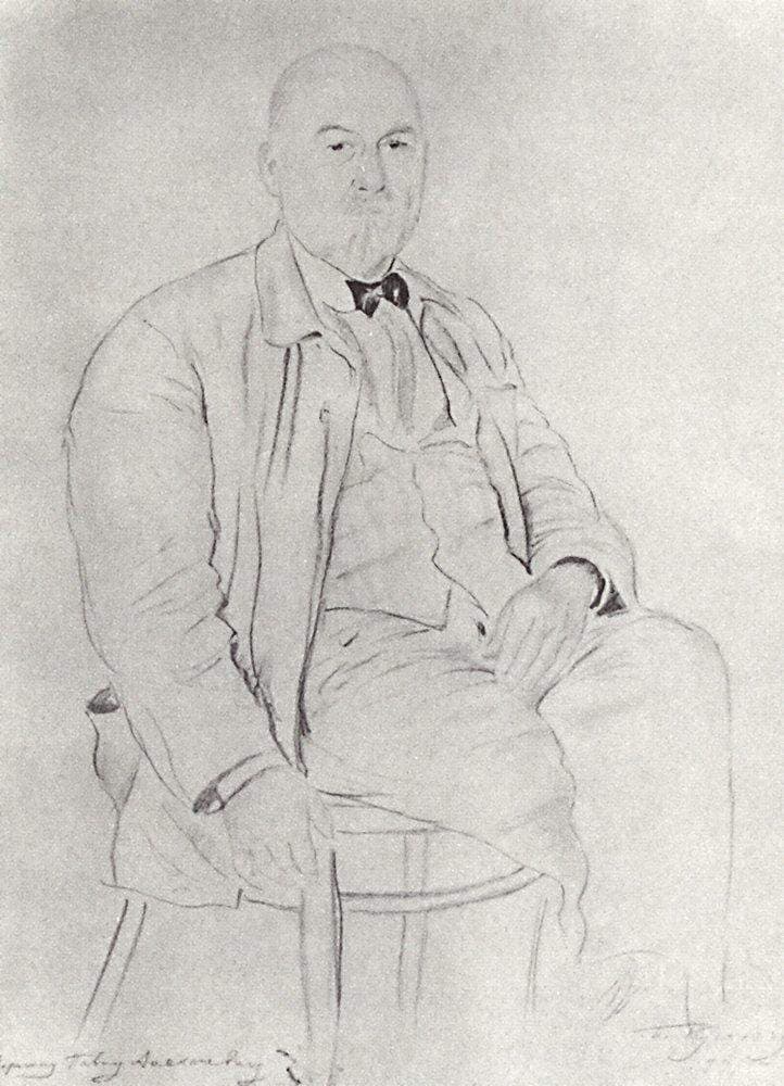 Portrait of P.A. Vlasov — Boris Kustodiev