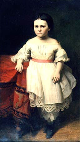 The portrait of Nikolai Petrovitsch Semjonovs’ daughter — Johann Koler