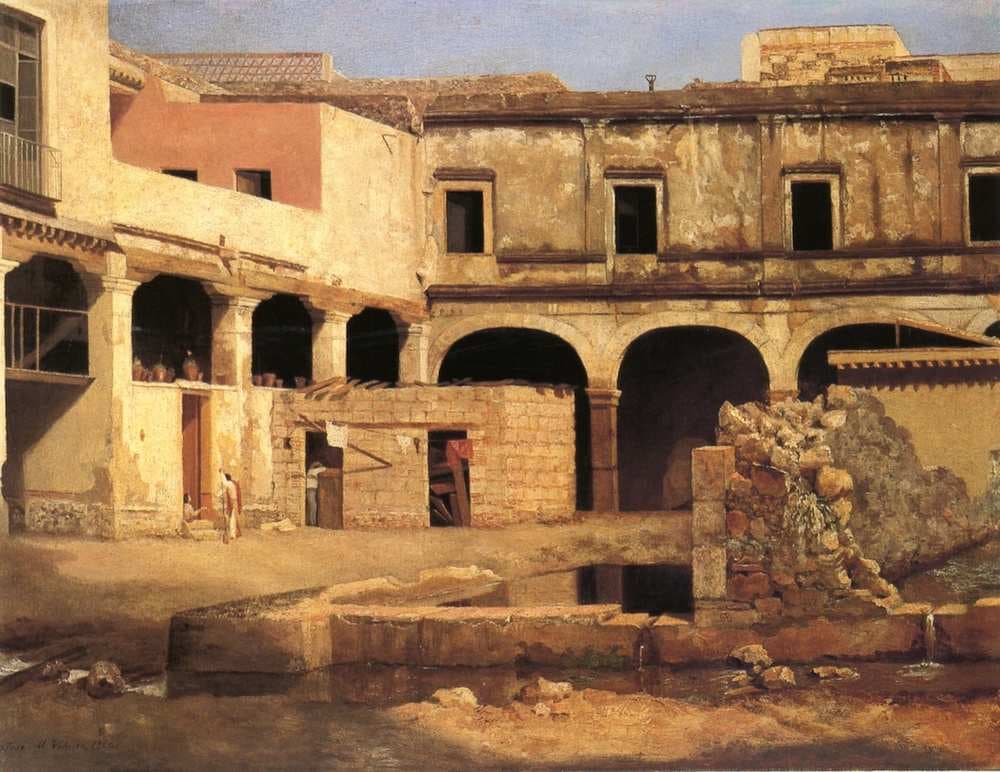 Patio del ex convento de San Augustin — Jose Maria Velasco
