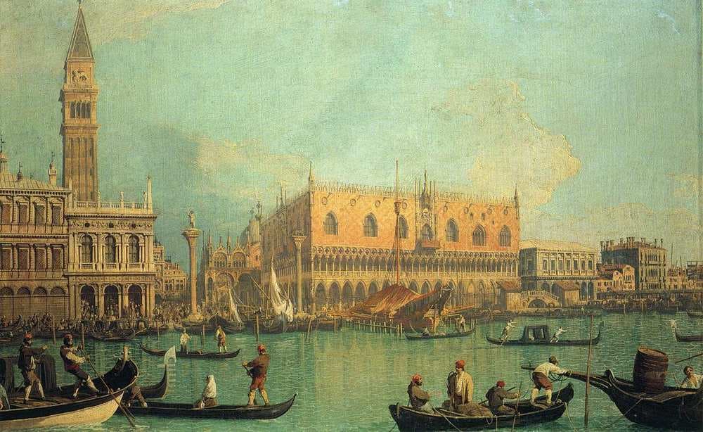 The Doge's Palace with the Piazza di San Marco — Canaletto