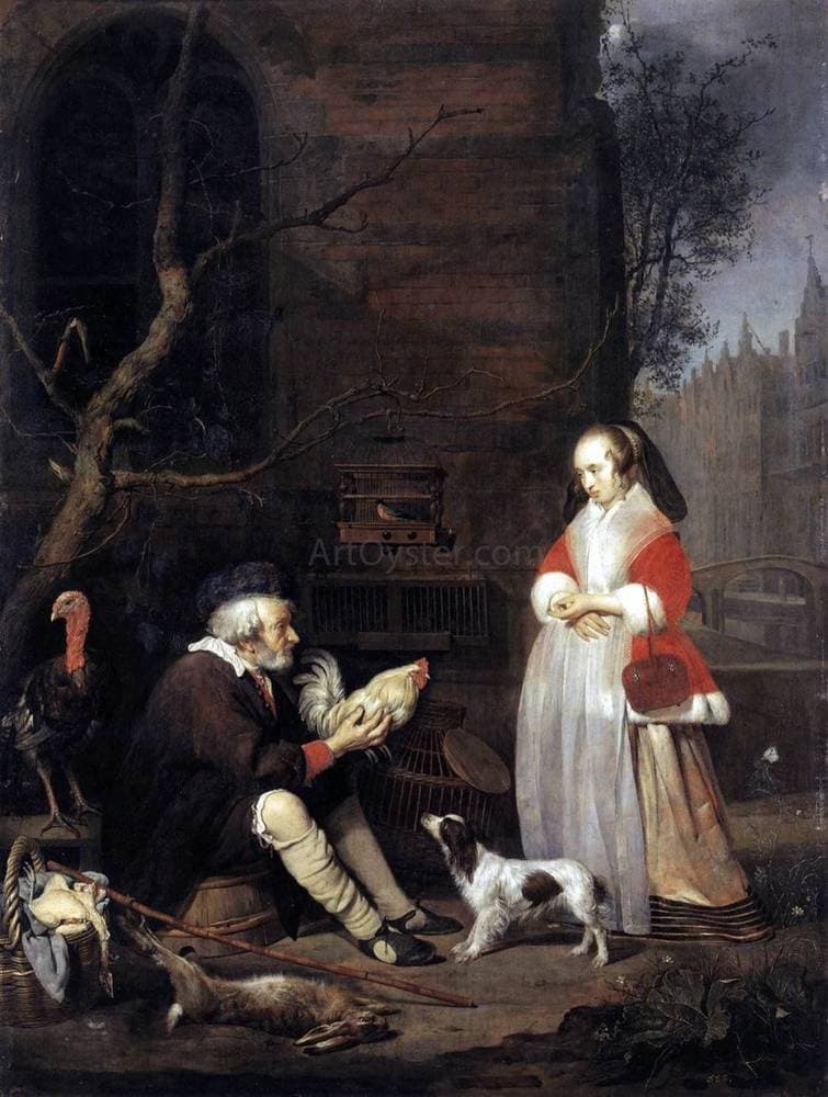 The Poultry Seller — Gabriël Metsu