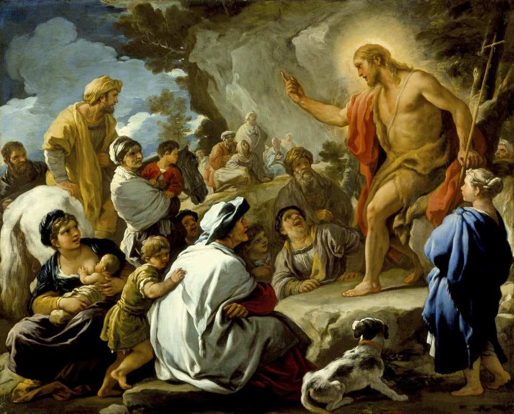 Saint John the Baptist Preaching — Luca Giordano