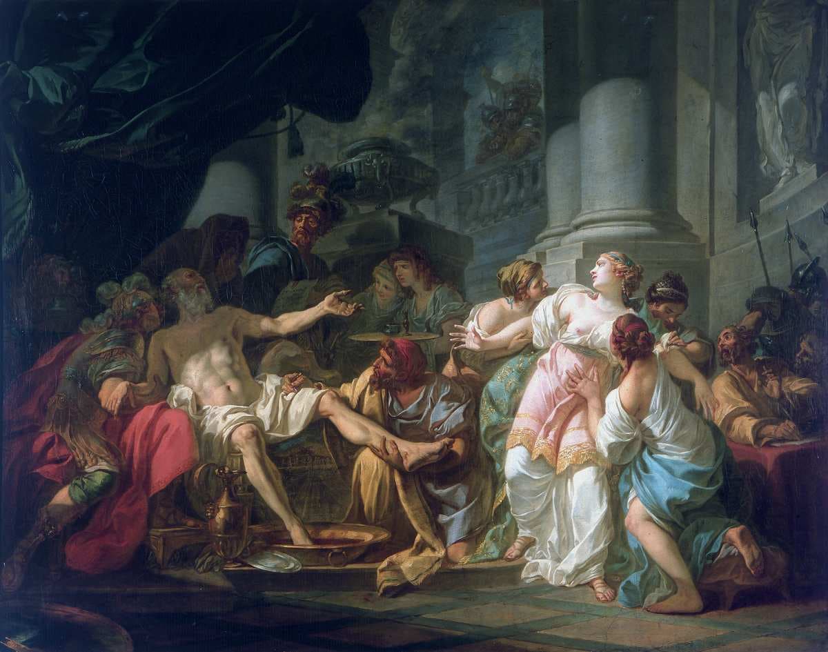 The Death of Seneca — Jacques-Louis David