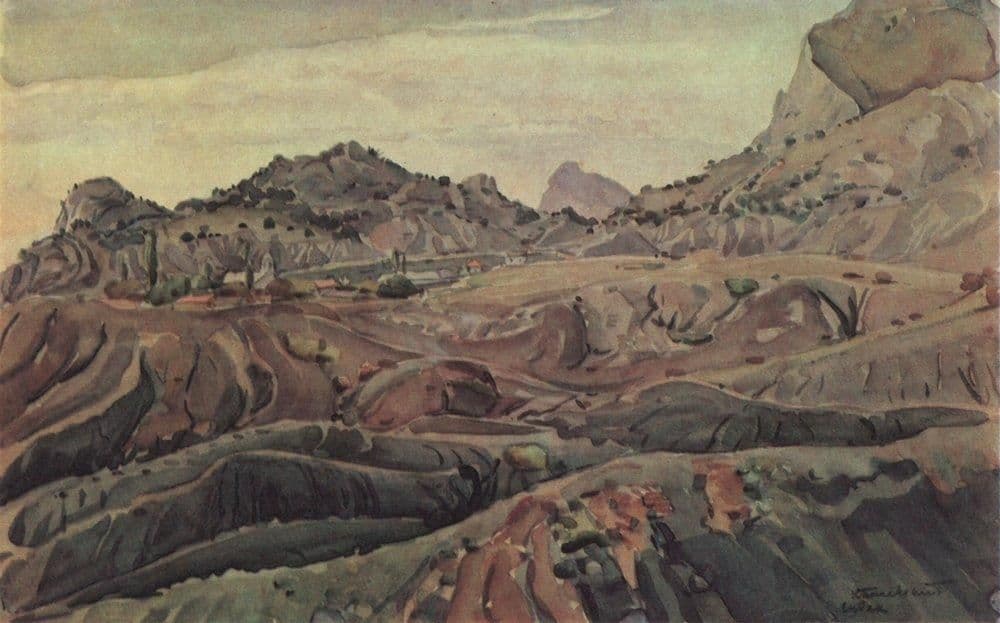 View of Sudak's environs — Konstantin Bogaevsky
