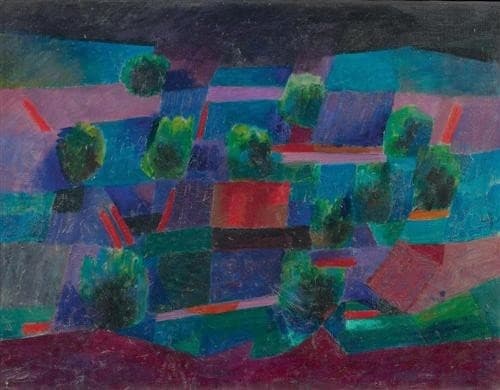 Moonlit Landscape — Johannes Itten