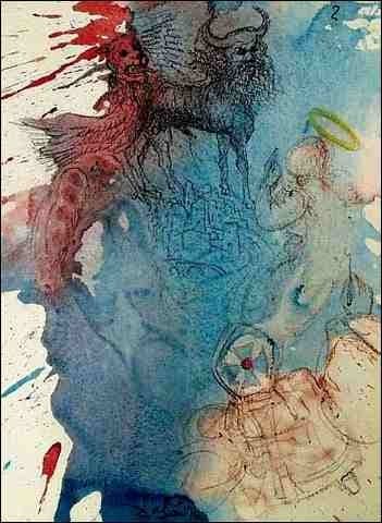 Cherub super limen domus (Ezekiel 9:3) — Salvador Dalí