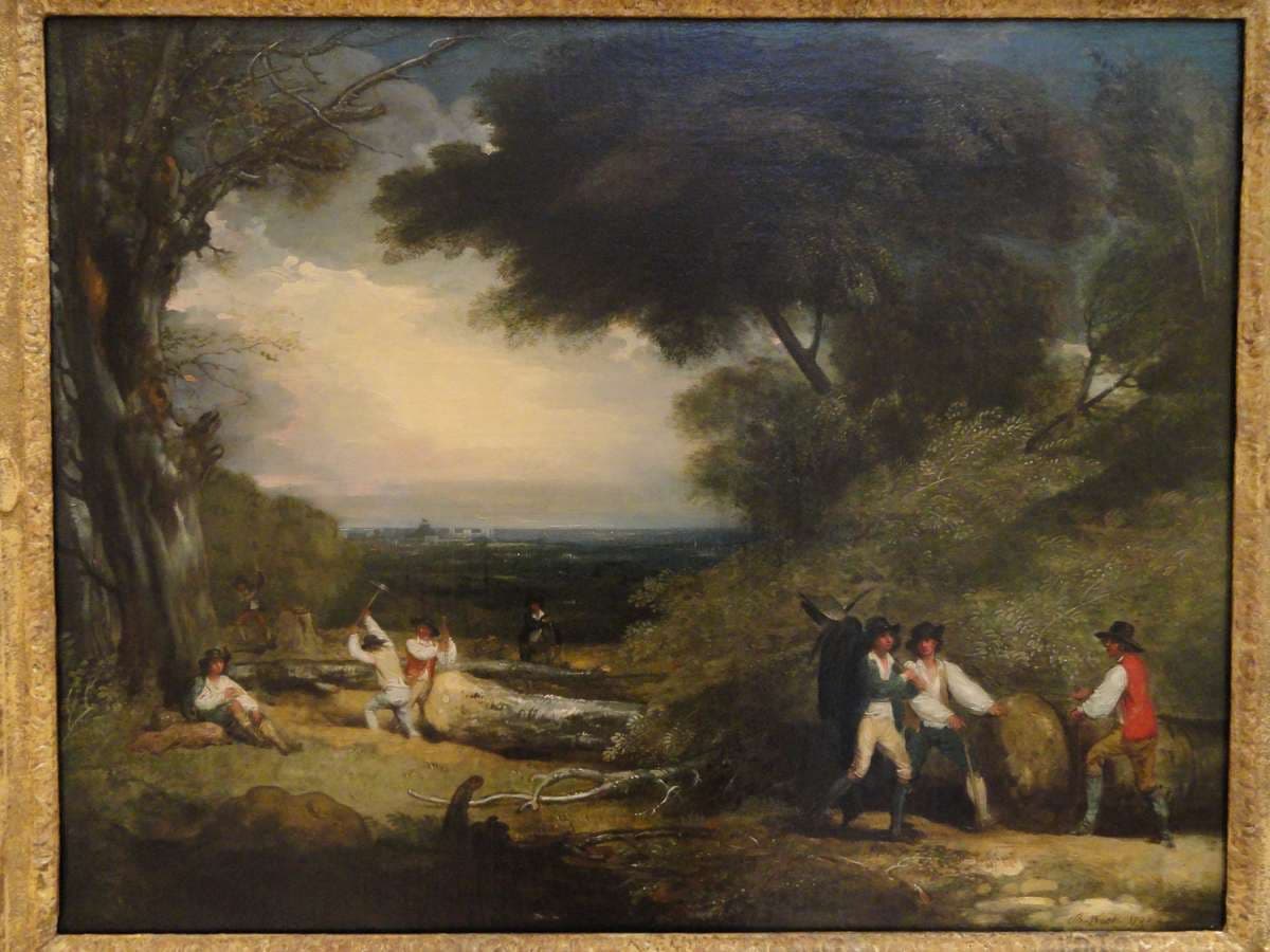 Woodcutters in Windsor Park — Benjamin West