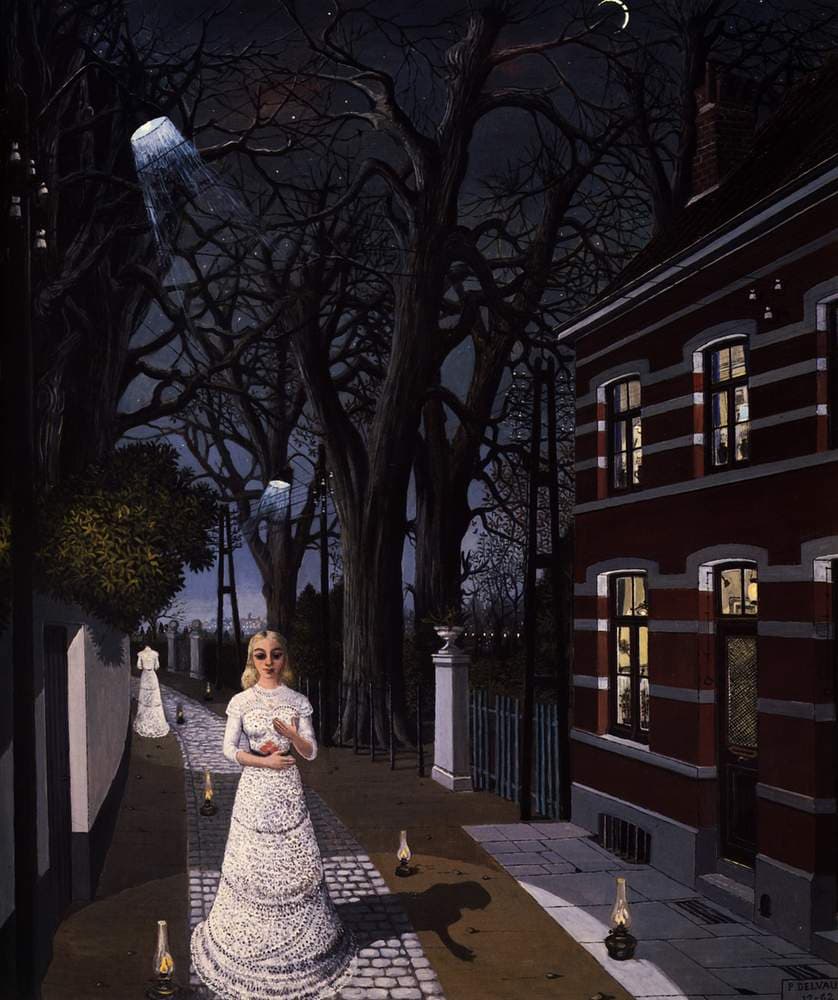 All the lights — Paul Delvaux