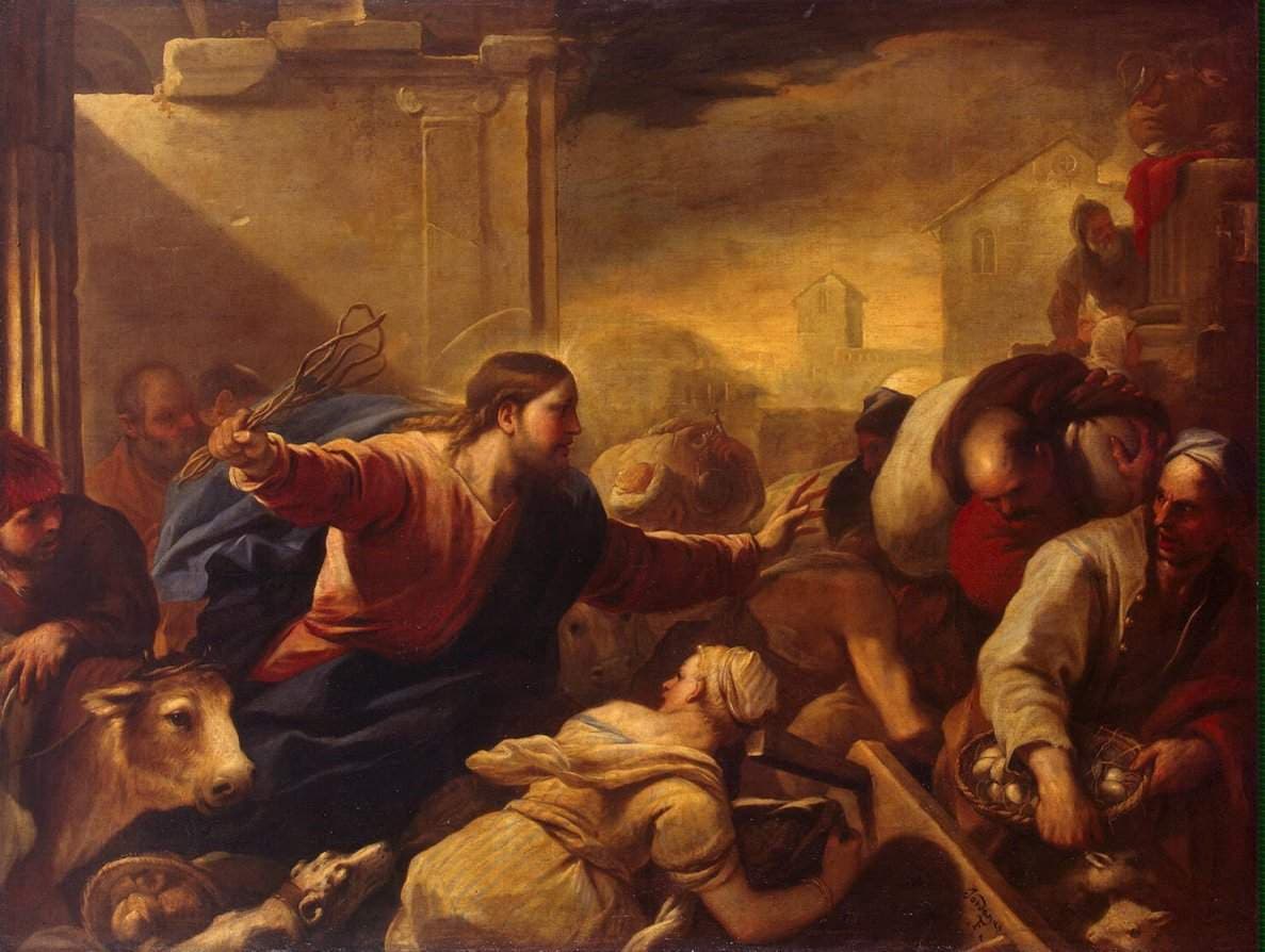 Expulsion of the Moneychangers from the Temple — Luca Giordano