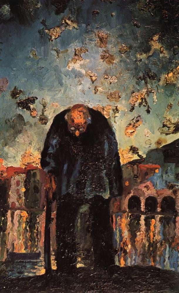 Crepuscular Old Man — Salvador Dalí