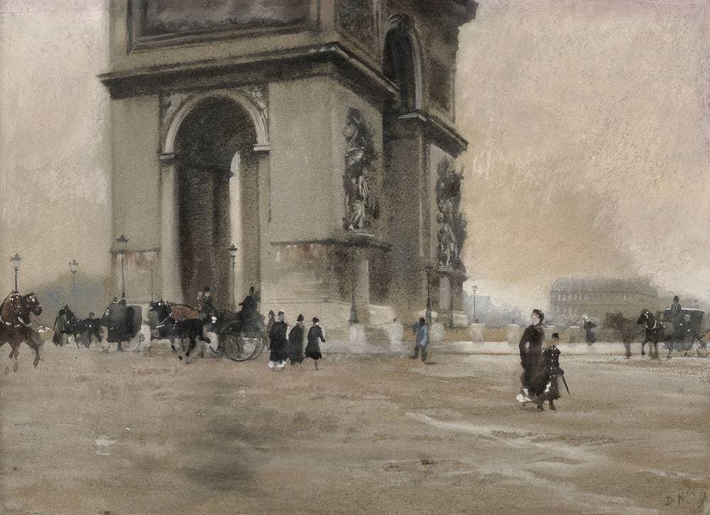 The Arc de Triomphe in Paris — Giuseppe De Nittis