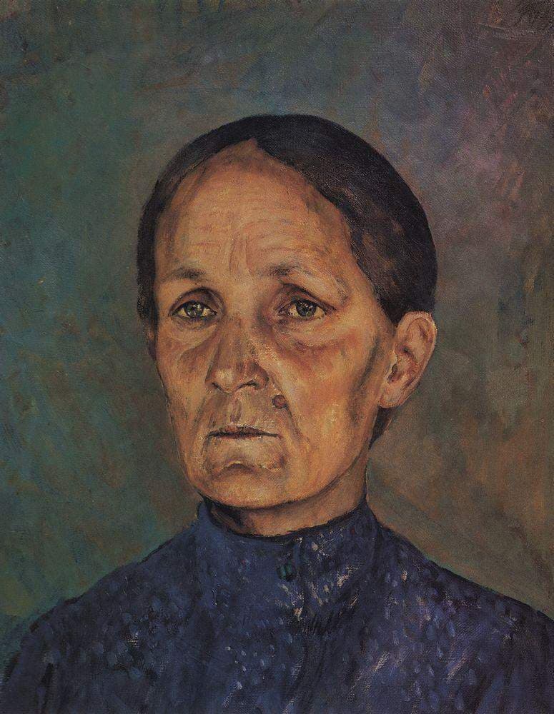 Portrait of A.P.Petrovoy-Vodkin, artist's mother — Kuzma Petrov-Vodkin
