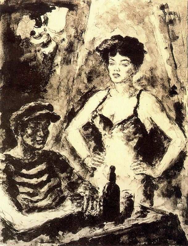Sailor with woman — Arturo Souto