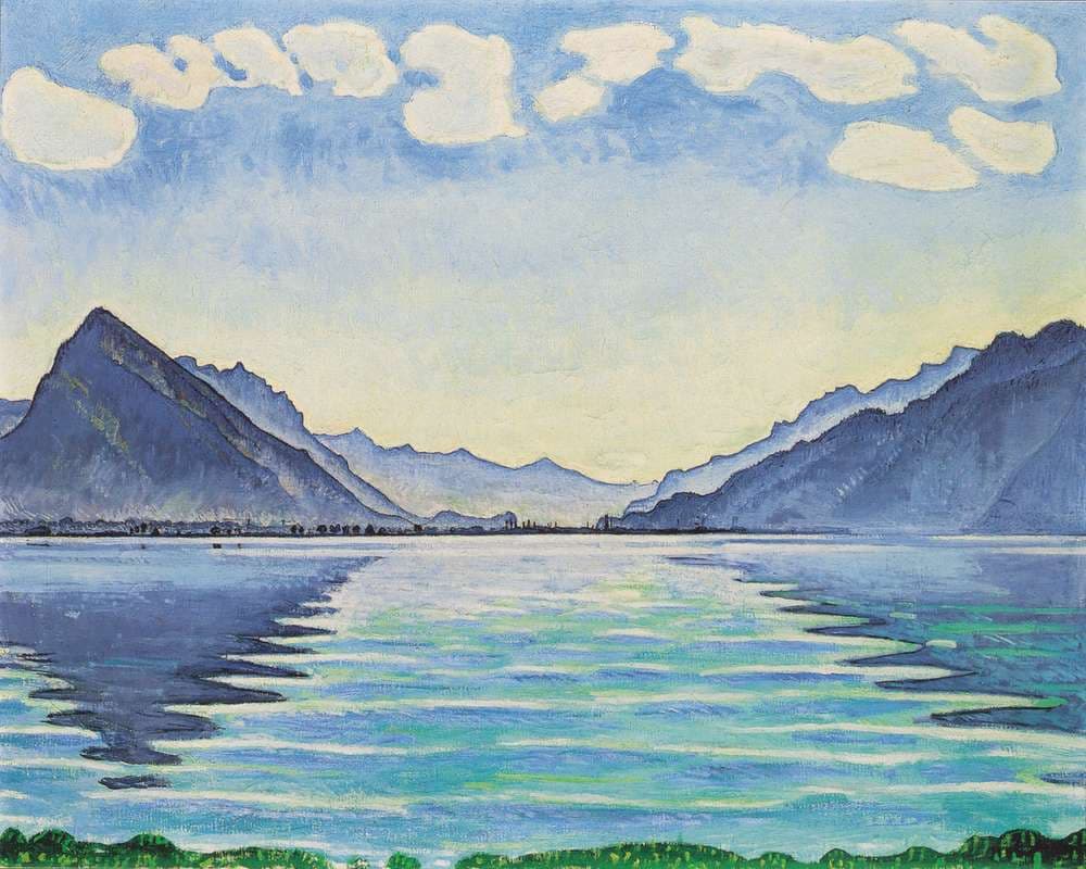 Lake Thun, Symmetric reflection — Ferdinand Hodler