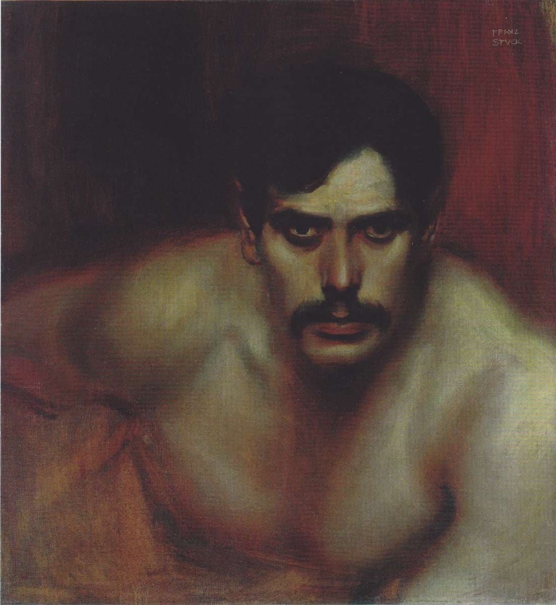 Male Portrait Study (A Bad Conscience) — Franz Stuck