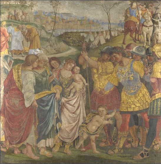 Riconciliazione di Coriolano — Pinturicchio