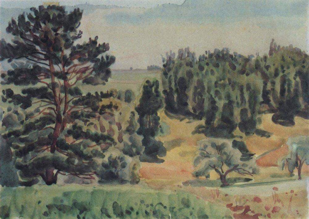 View of the Tarusa surroundings — Konstantin Bogaevsky