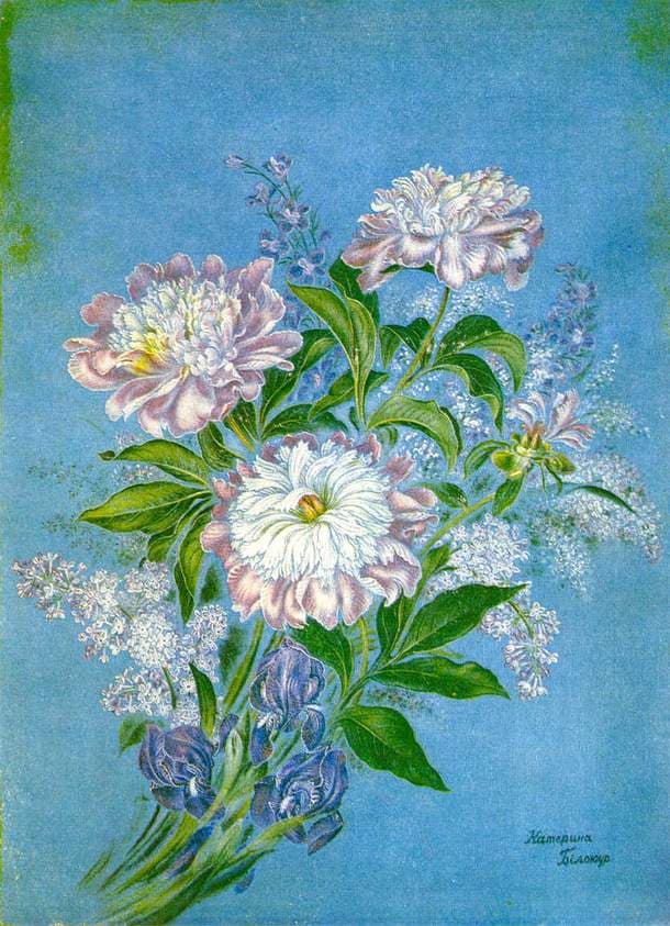 Peonies — Kateryna Bilokur