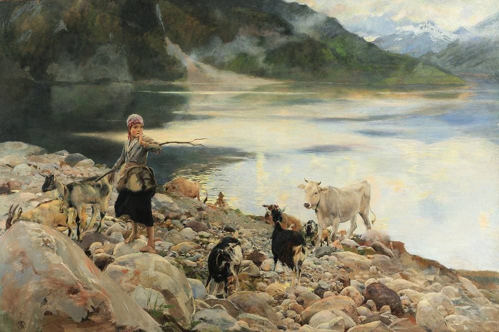 Near the Alleghe Lake — Ettore Tito