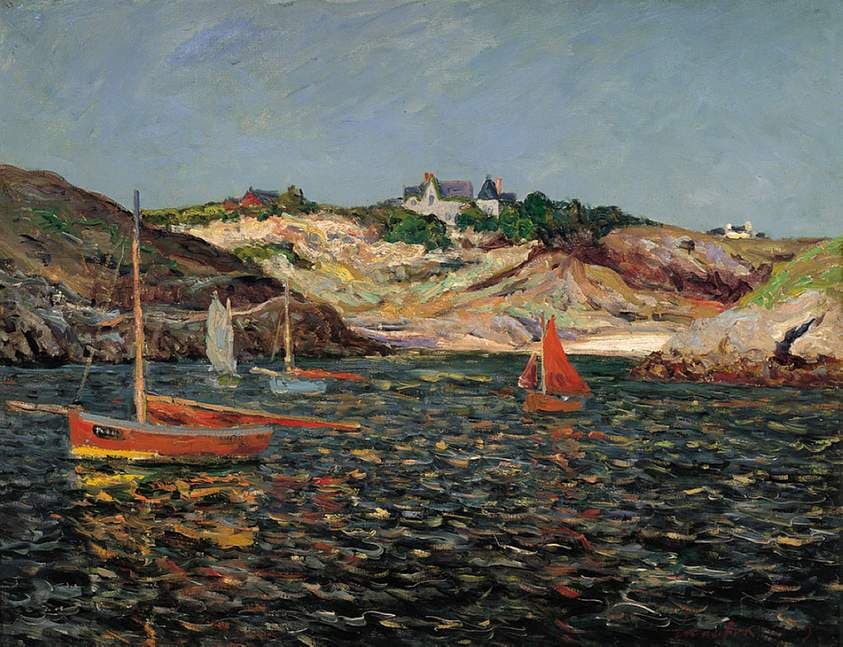 The Heart of the Port of Goulphar, Belle-Ile en Mer — Maxime Maufra