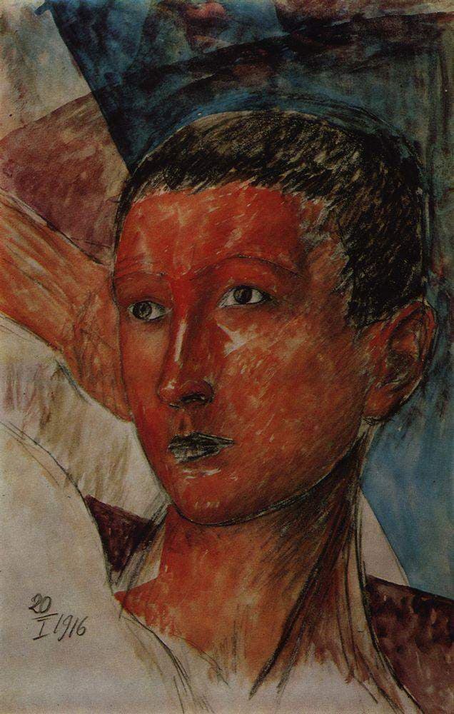 Head of a boy — Kuzma Petrov-Vodkin