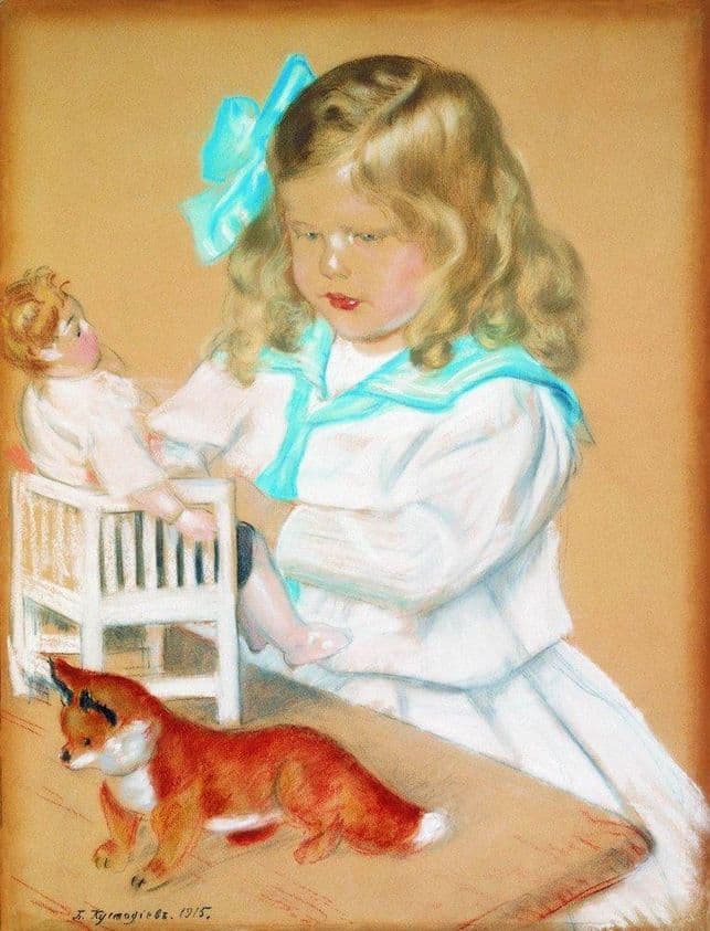 Portrait of a Girl — Boris Kustodiev