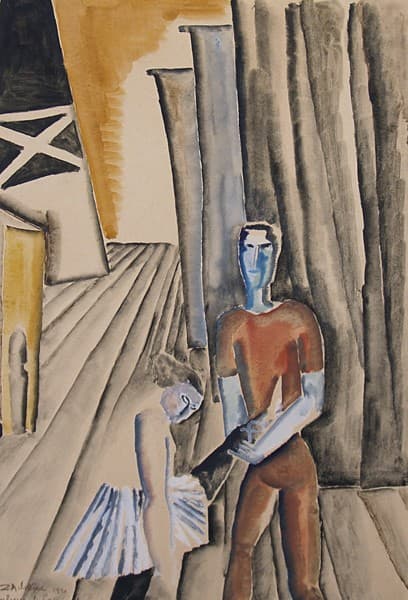 Backstage at the Casino de Paris — Ossip Zadkine