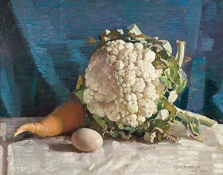 Egg and Cauliflower — George Washington Lambert