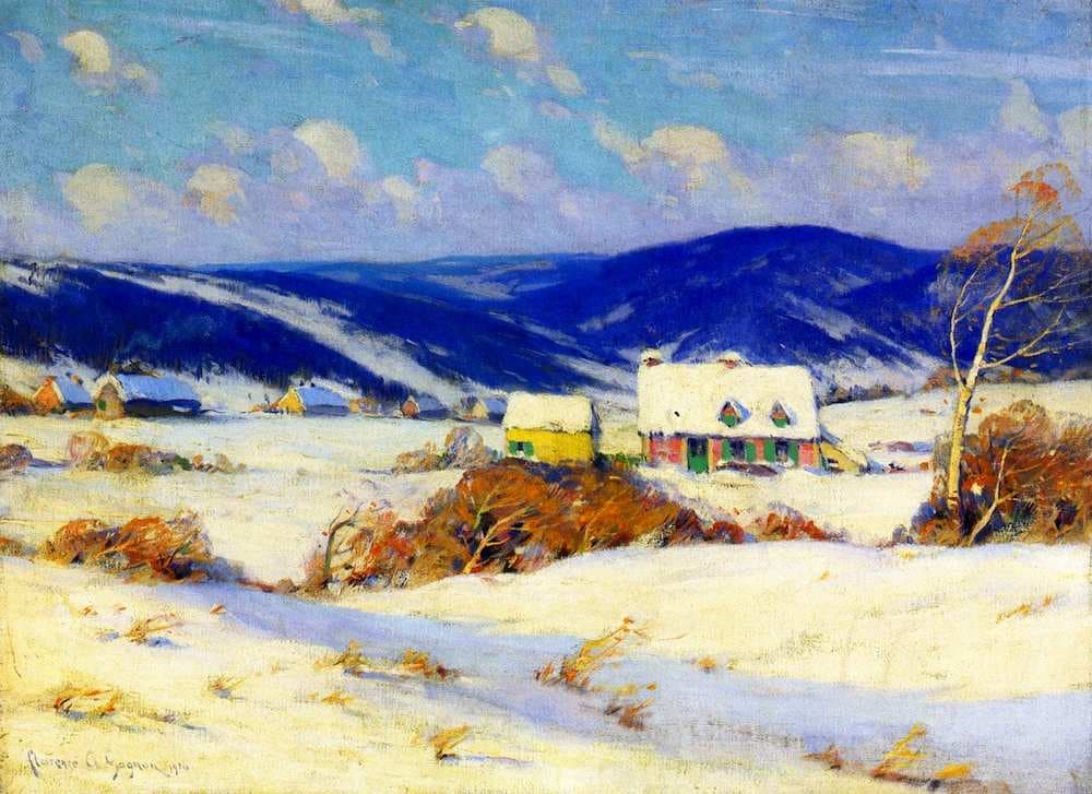 In the Laurentians, Winter — Clarence Gagnon