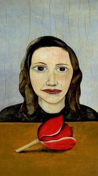 Woman with a Tulip — Lucian Freud