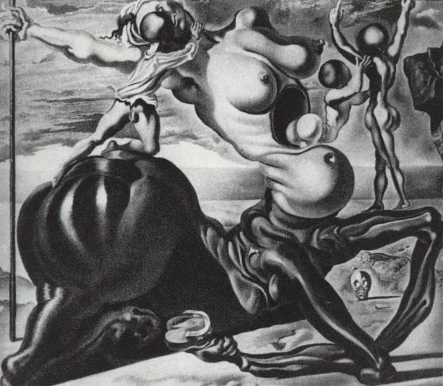 The Golden Age - Family of Marsupial Centaurs — Salvador Dalí
