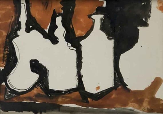 Bottiglie - Omaggio a Morandi — Renato Guttuso