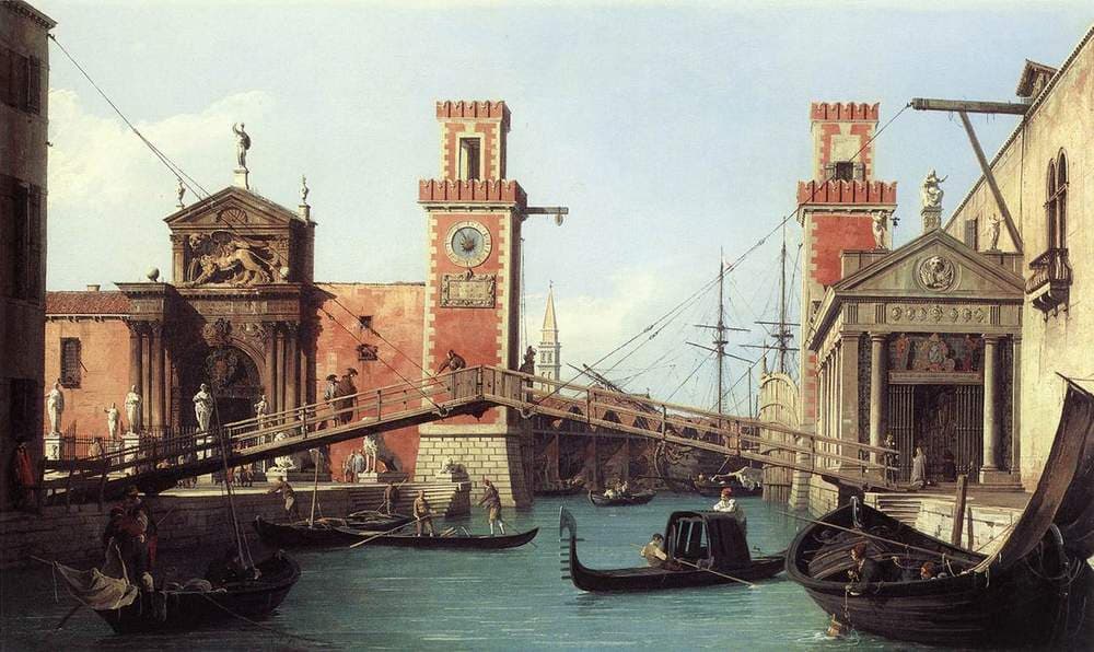 View of the Entrance to the Arsenal — Canaletto