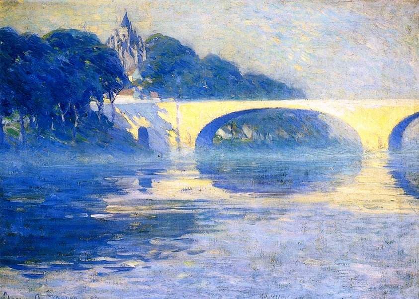 Early Morning Mist, Pont-de-l'Arche — Clarence Gagnon