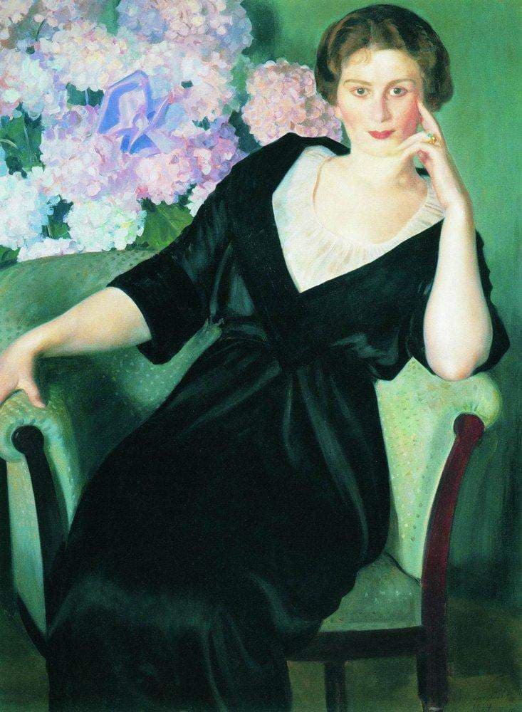 Portrait of Rene Ivanovna Notgaft — Boris Kustodiev
